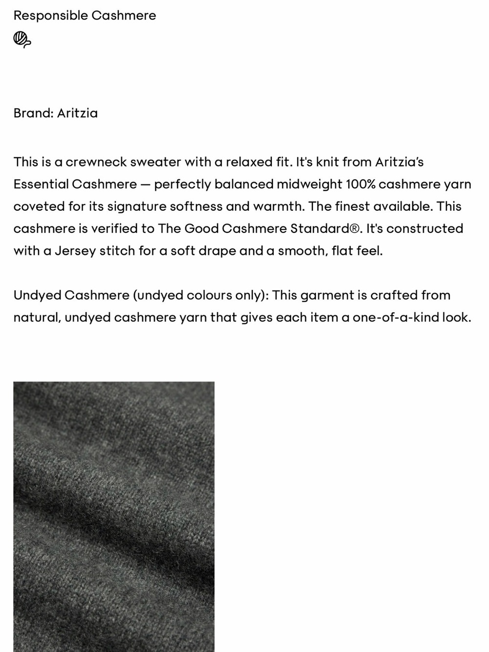 Aritzia cashmere sweater - Picture 3 of 5